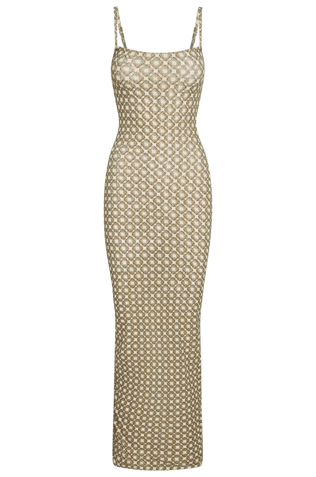 Provence Dress - Tile Geo Mesh