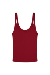 Devin Tank - Cherry Thin Rib