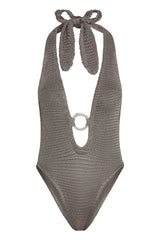 Montego Bodysuit - Steel Treble Knit