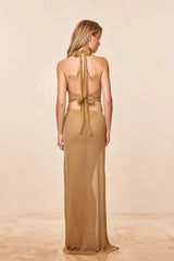 Palermo Skirt - Antique Gold Lace Crochet