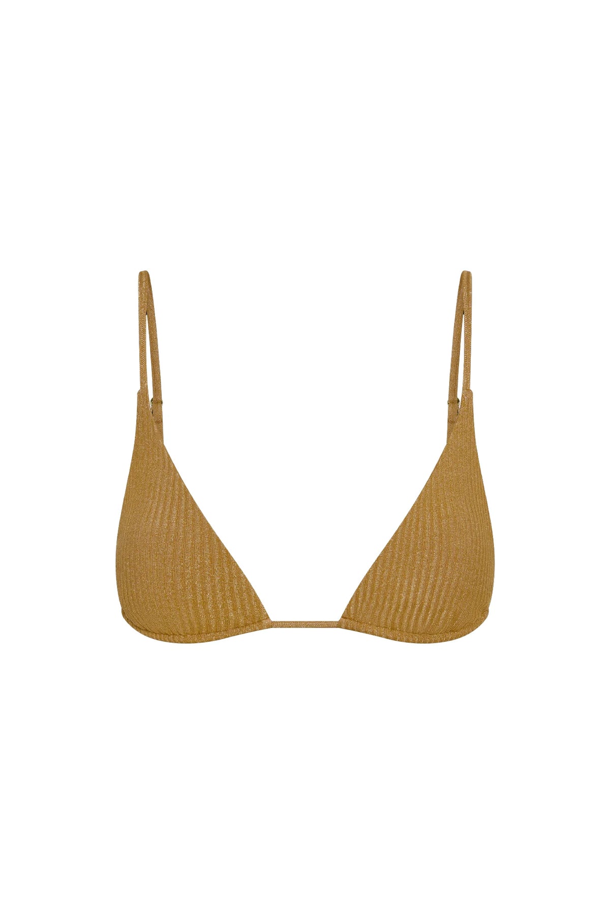 Kauai Top - Antique Gold Lurex Rib