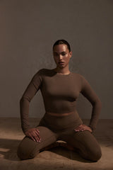 Hayworth Long Sleeve - Stone Lightweight Rib
