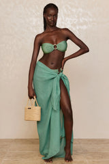 St. Tropez Sarong - Pond Crinkle Linen