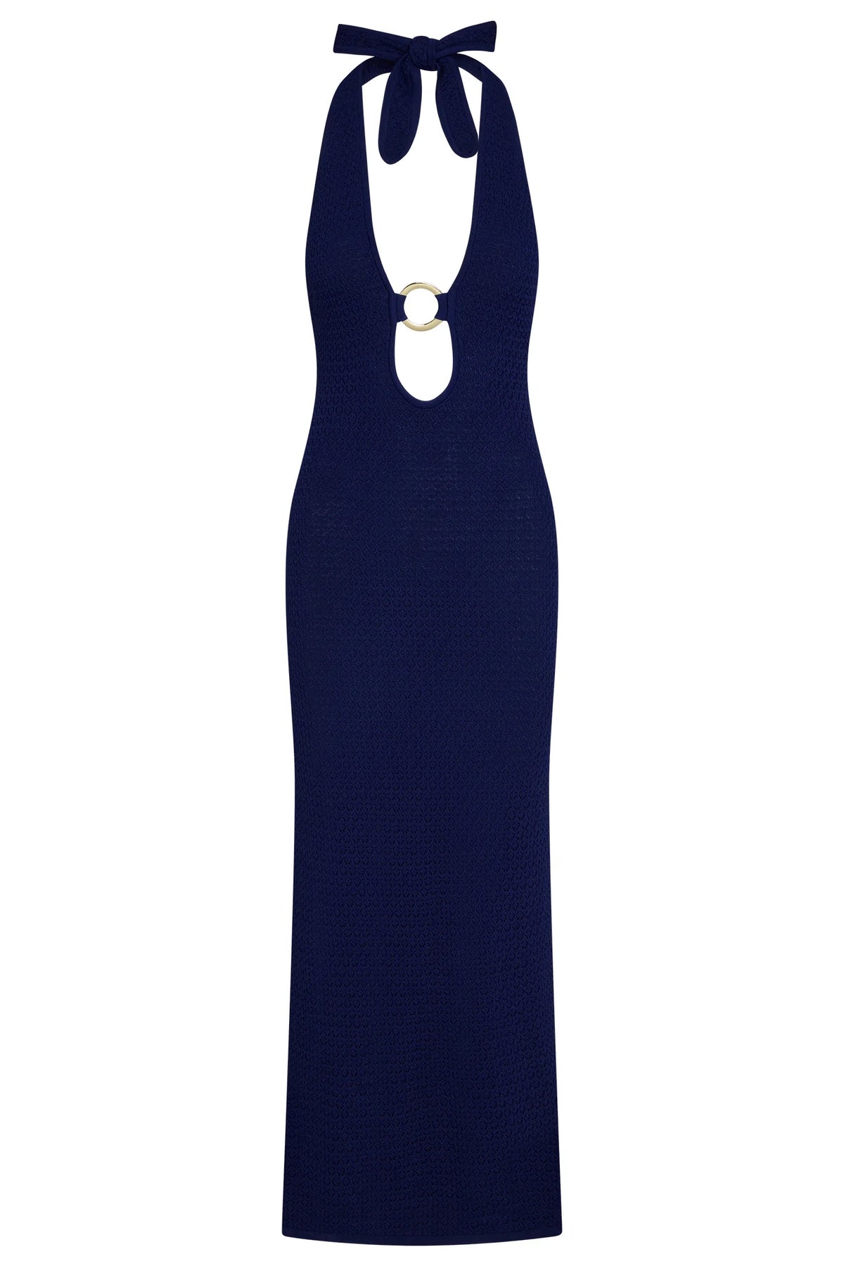 Montego Halter Dress - Midnight Lace Crochet