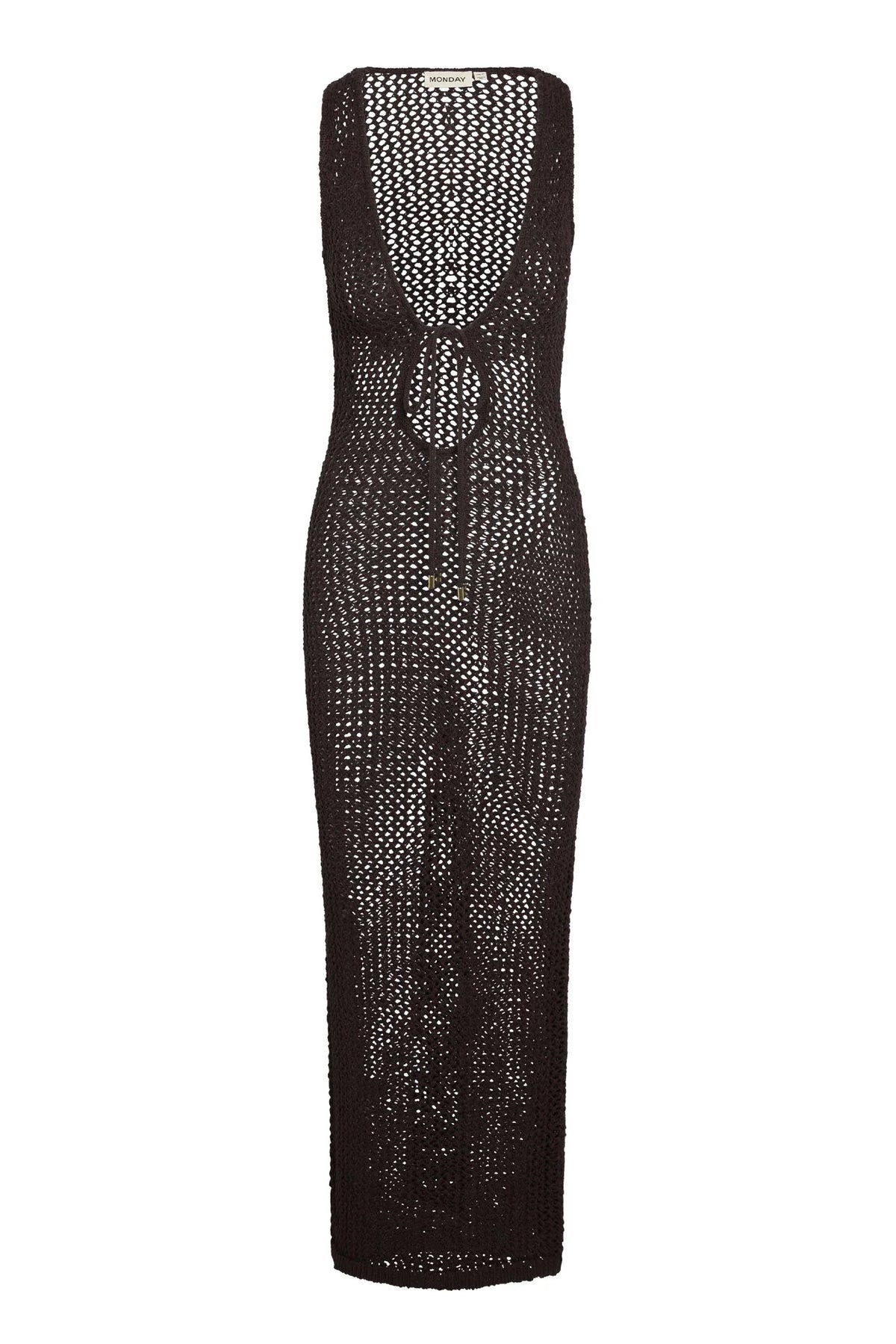 Monte Carlo Tie Dress - Espresso Petit Crochet