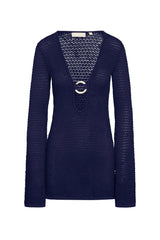 Montego Mini Dress - Midnight Lace Crochet