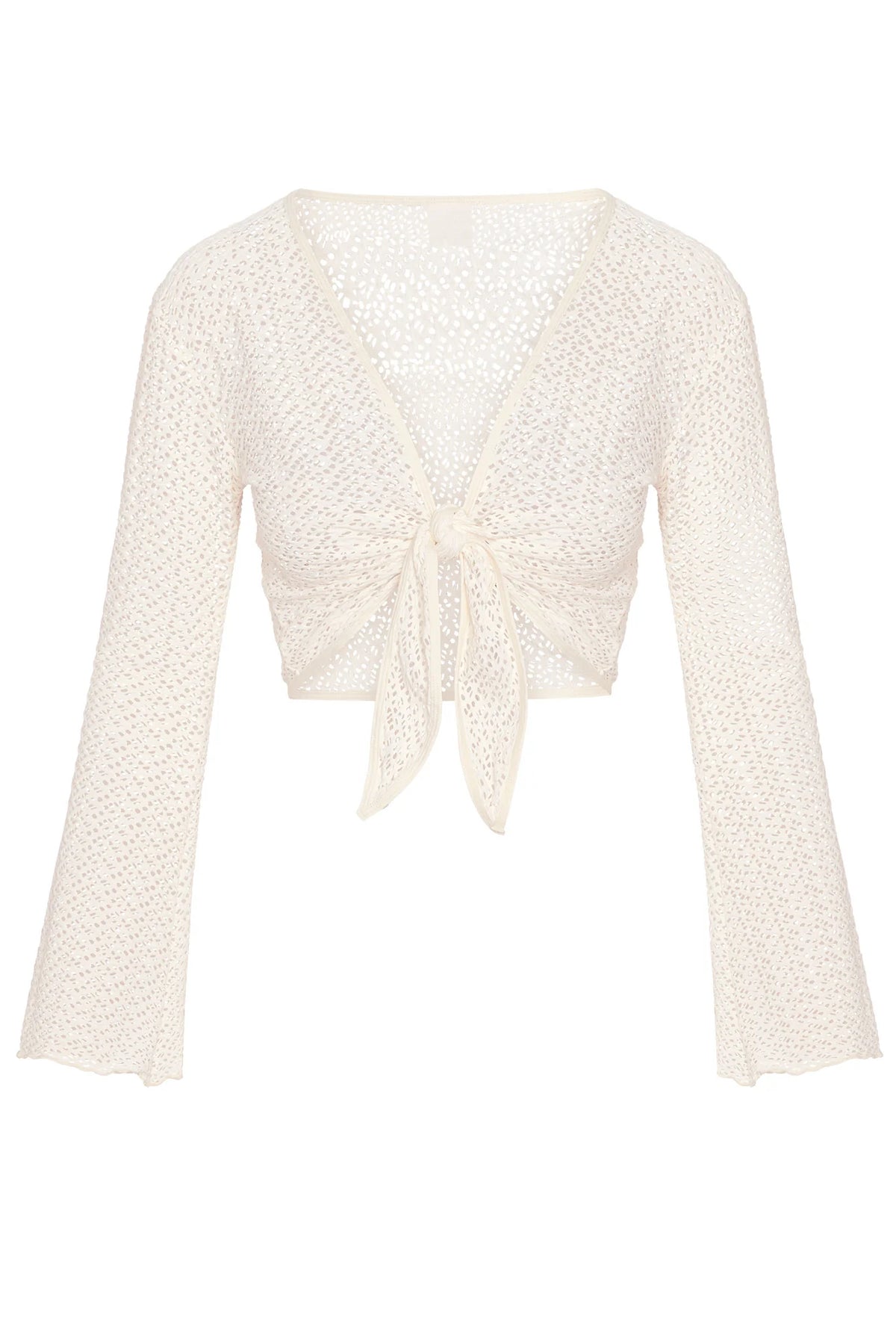 St. Barth's Top - Ivory Crochet