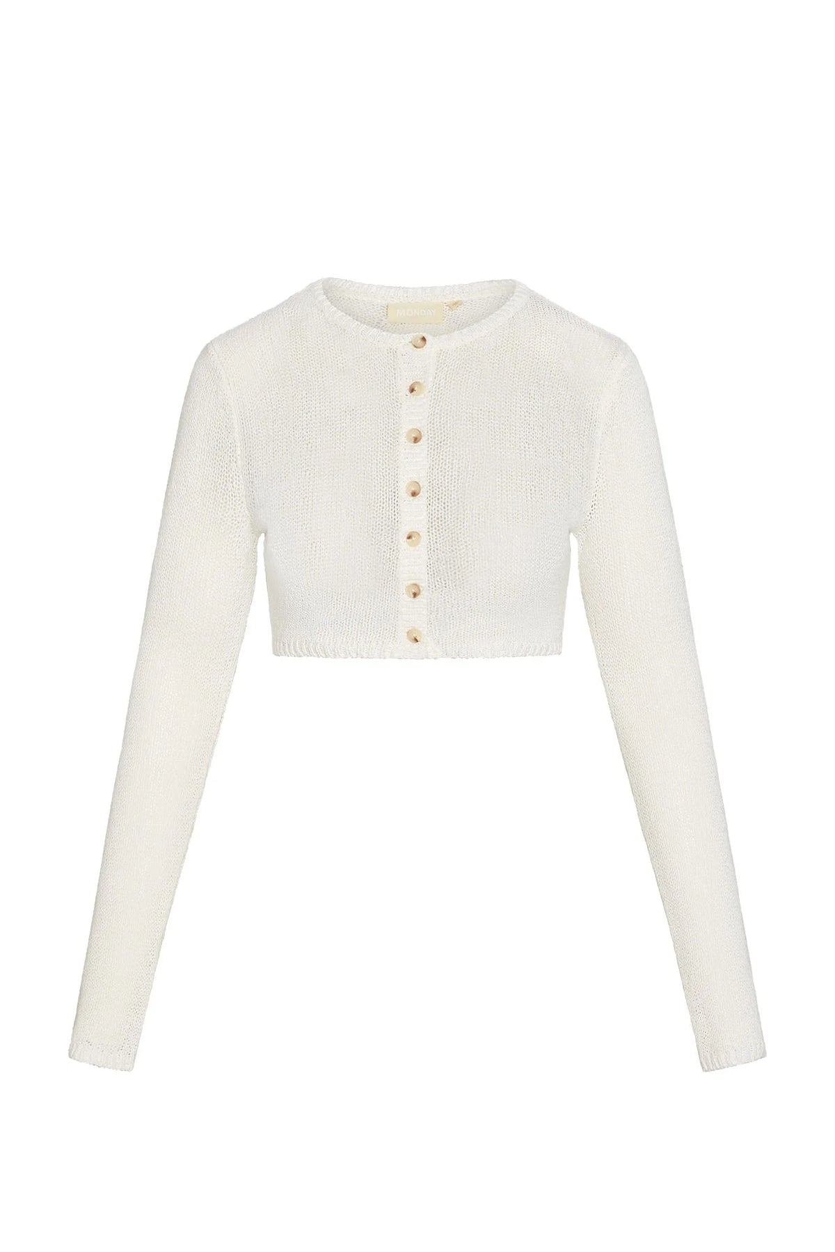 Genoa Cardigan - Ivory Open Jersey