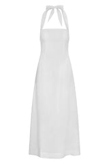 Montserrat Dress - White Linen