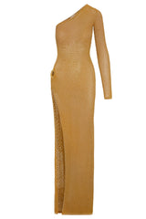 Palermo Dress - Antique Gold Lace Crochet