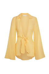 Grenada Tunic - Honey Crinkle Linen