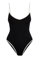 Ravello One Piece - Black/Ivory