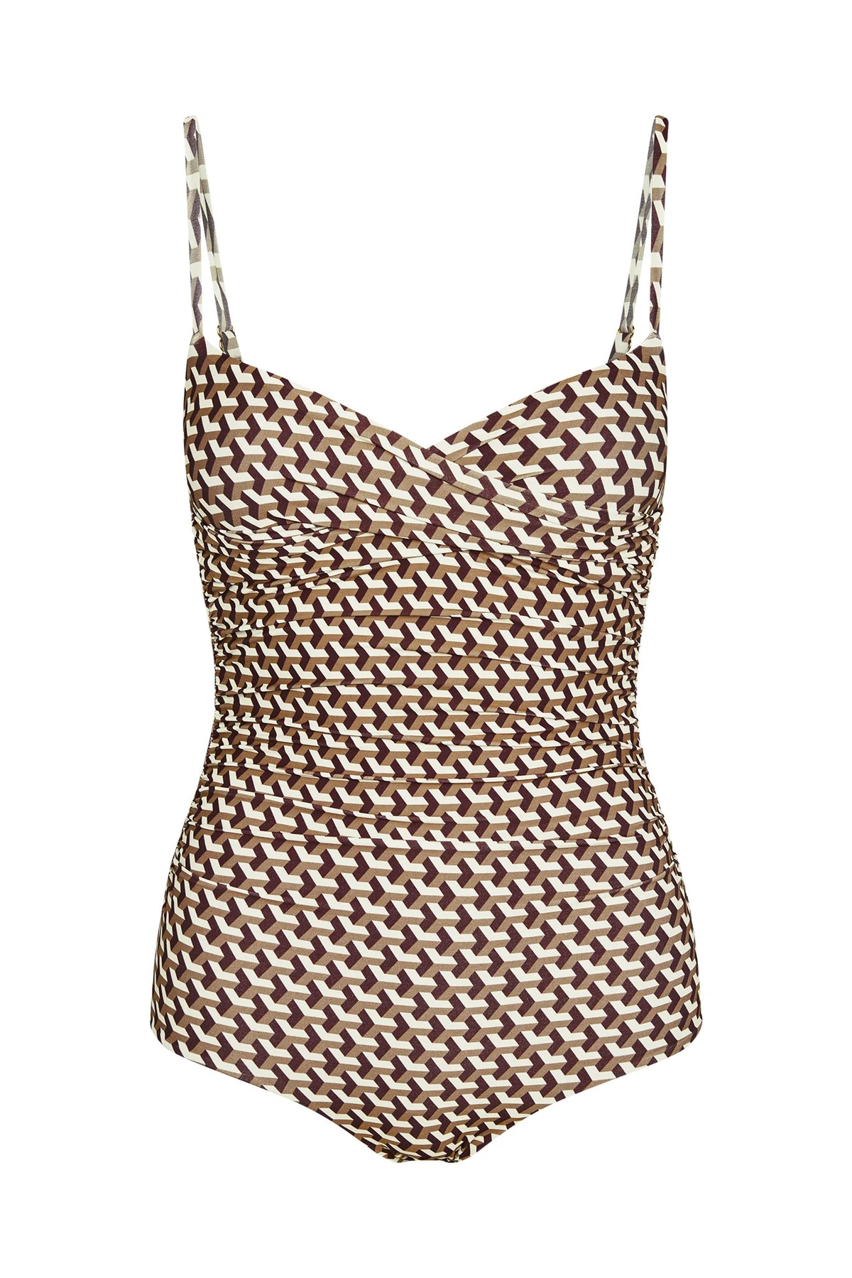 Bordeaux One Piece Full Coverage - Husk Geo