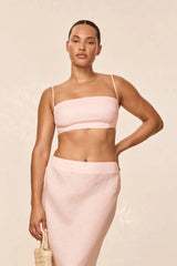 San Diego Top - Powder Pink Linen