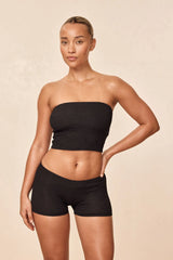 Cali Short - Black Crinkle