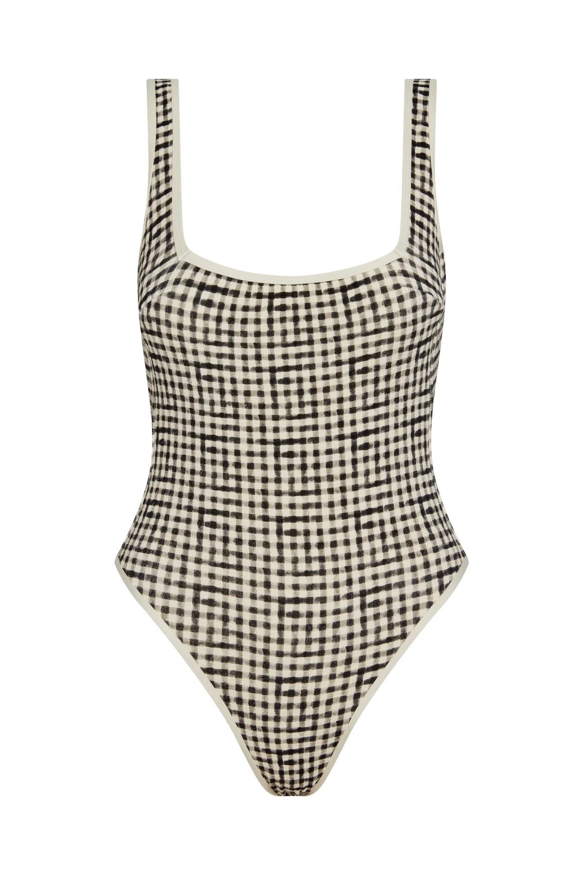 Corfu One Piece - Black Gingham
