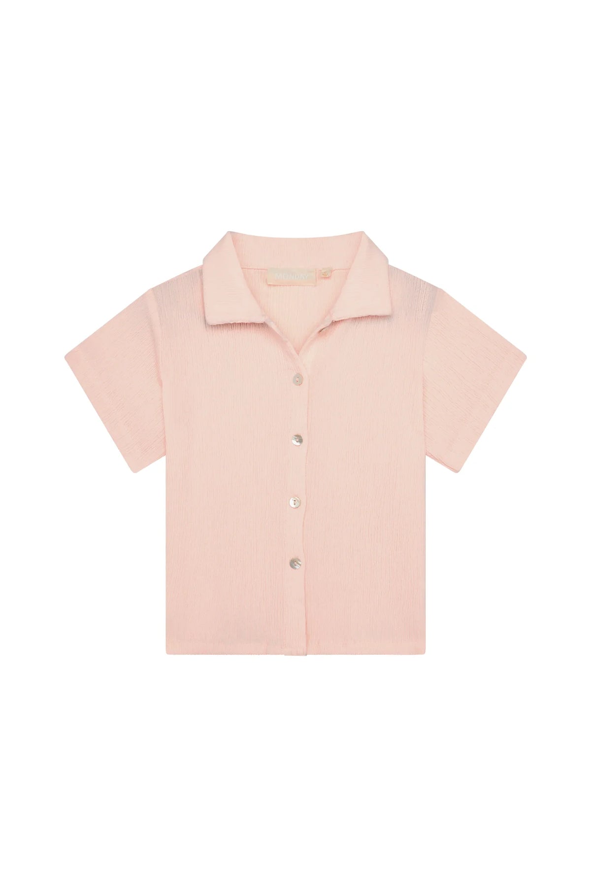 Pacific Beach Shirt Kids - Powder Pink Crinkle