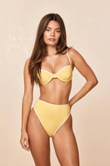 Capri Color Block Top - Meyer/Ivory
