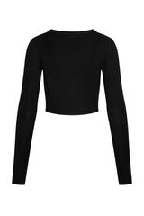 Hayworth Long Sleeve - Black Lightweight Rib