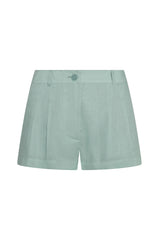 Casablanca Short - Light Slate Linen