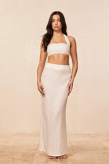 Fontelina Linen Skirt - White