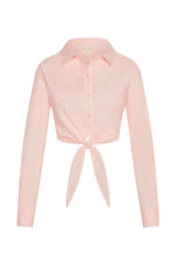 La Jolla Tie Shirt - Powder Pink