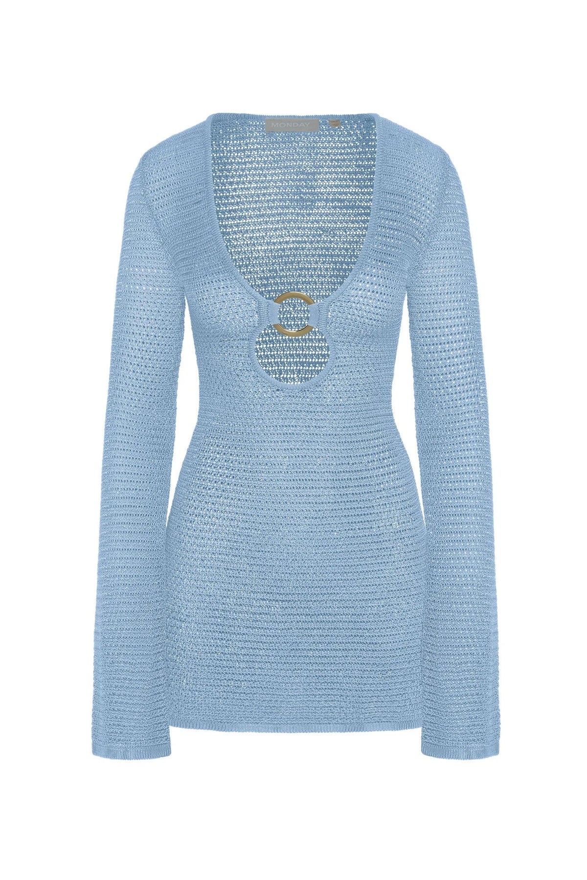 Montego Mini Dress - Sky Treble Knit