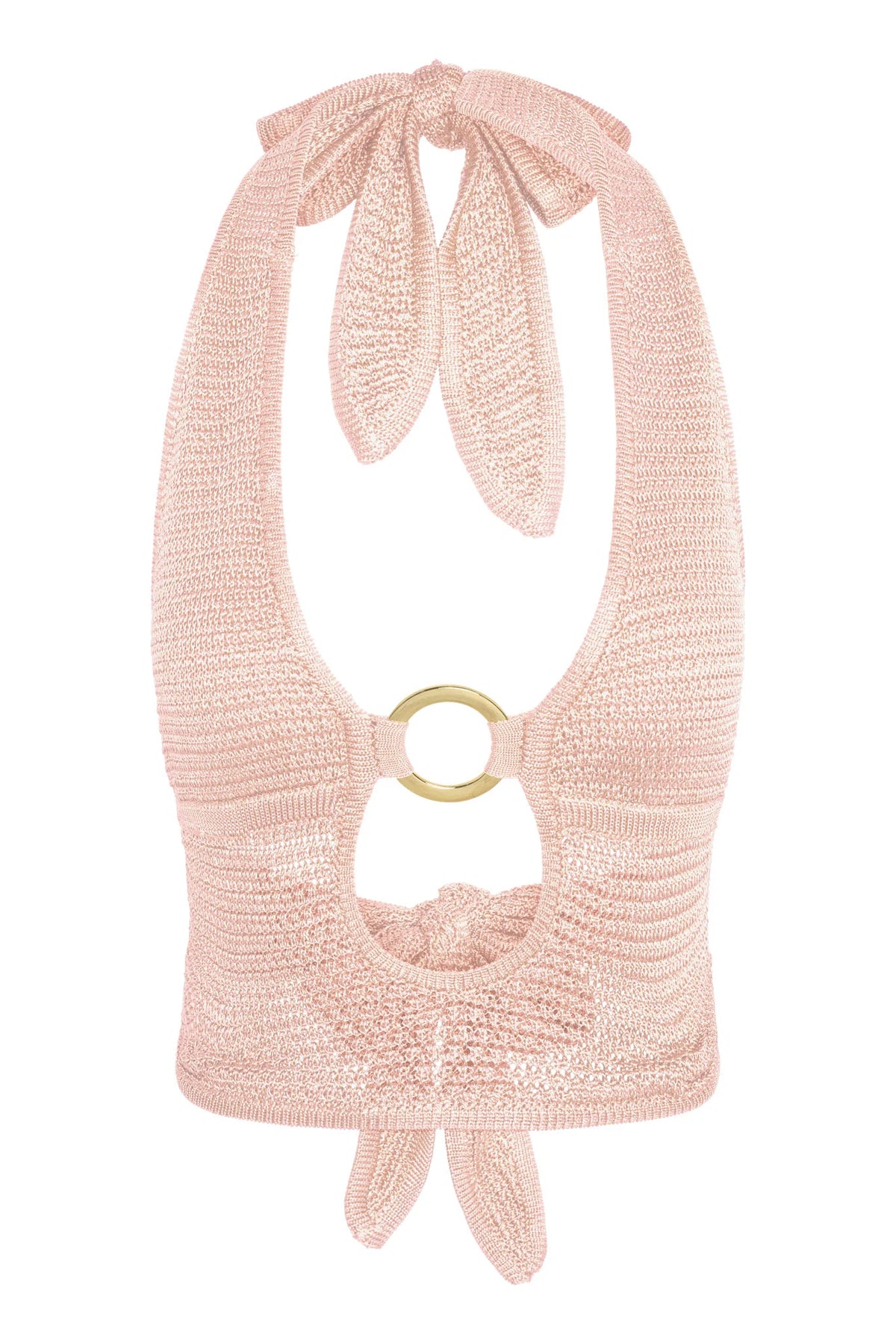 Miami Top - Powder Pink Treble Knit