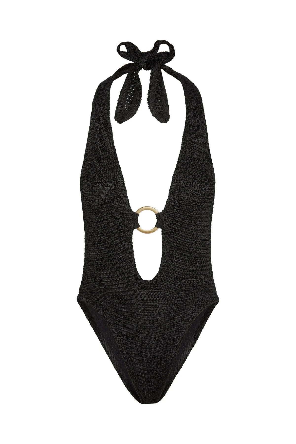 Montego Bodysuit - Black Treble Knit