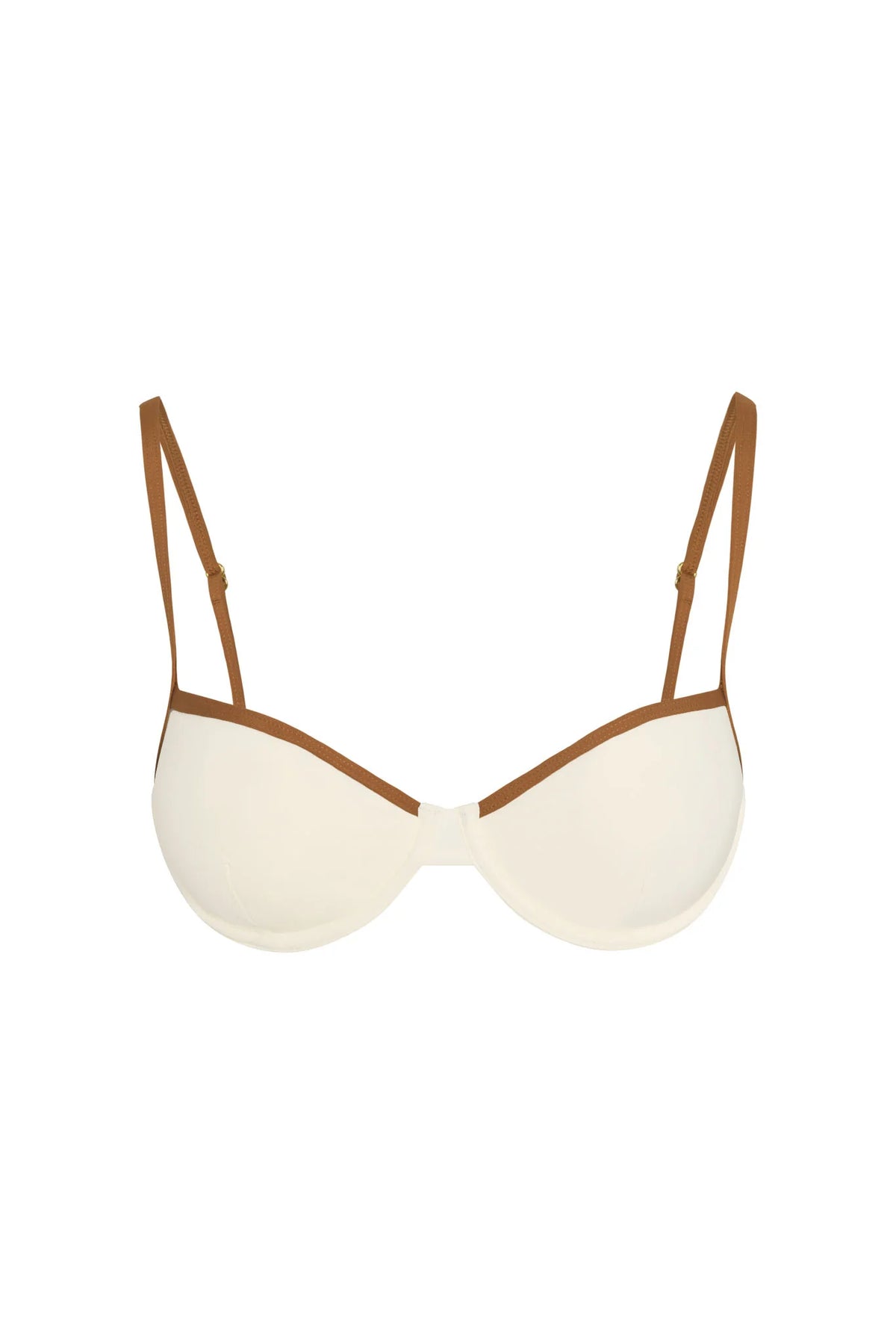 Capri Top Color Block - Ivory/Caramel