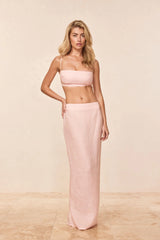 Fontelina Skirt - Powder Pink Linen