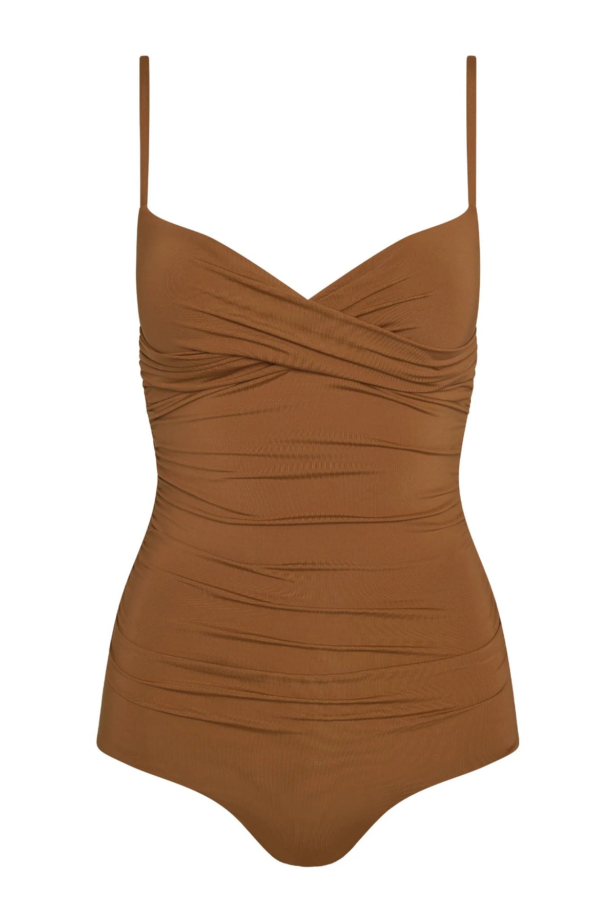 Bordeaux One Piece Full Coverage - Caramel