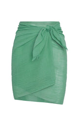 Mykonos Sarong - Pond Crinkle Linen