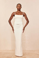 Fontelina Skirt - Ivory Knit Rib