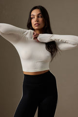 Hayworth Long Sleeve - Ivory Lightweight Rib