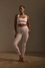 Acadia Legging - Heather Powder Pink