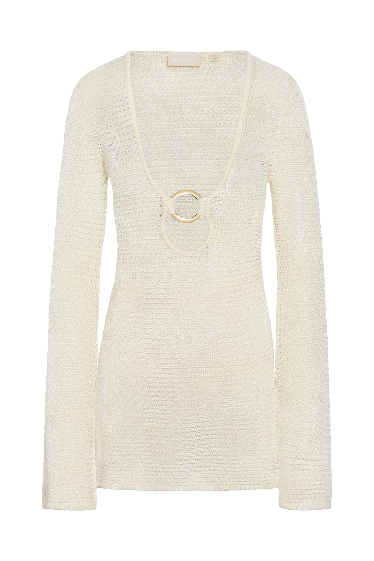 Montego Mini Dress - Ivory Treble Knit