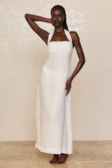 Montserrat Dress - White Linen