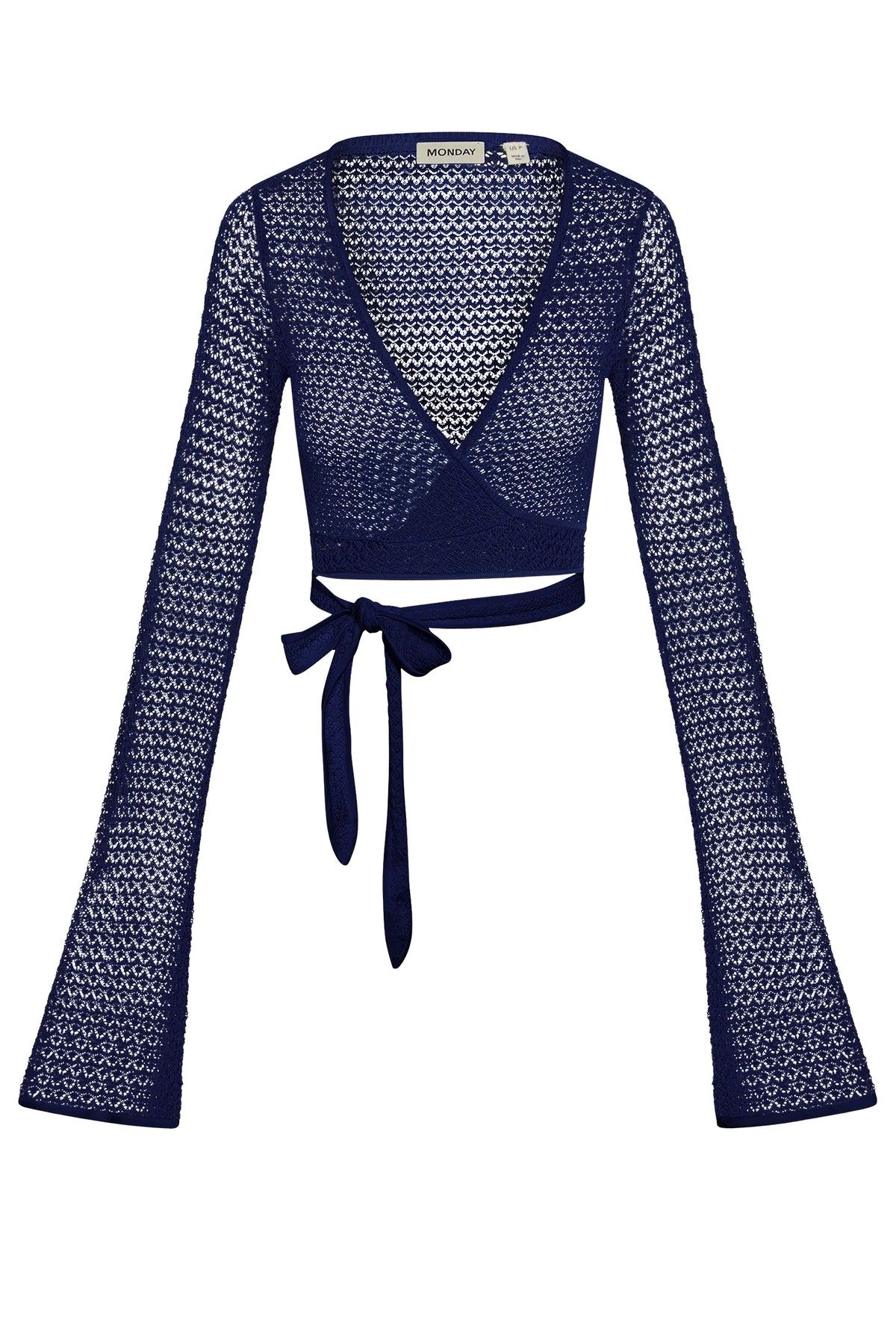 Madrid Wrap Top - Midnight Lace Crochet