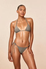 Hanalei Top - Steel Lurex Rib