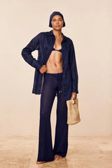Belize Knit Pant - Midnight Lace Crochet