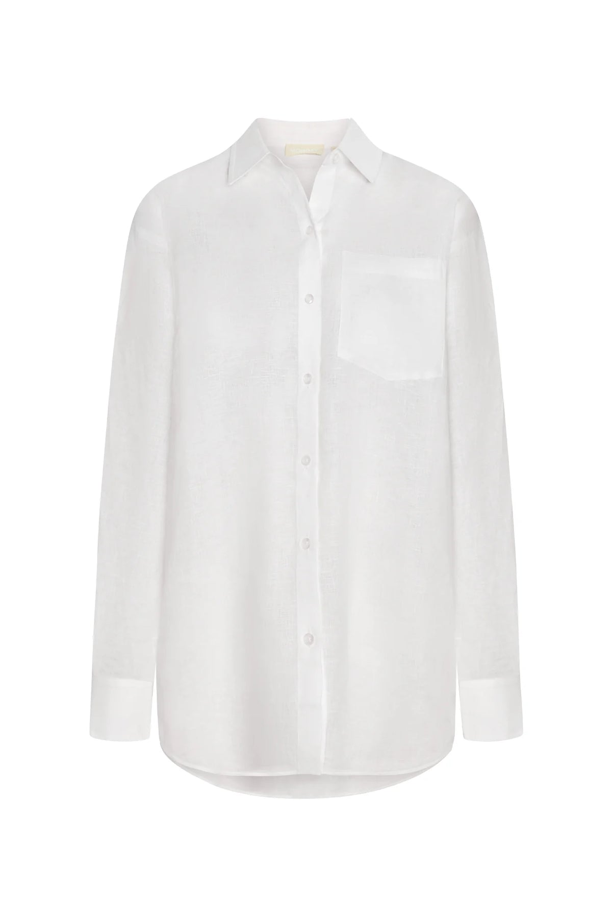La Jolla Linen Shirt - White Linen