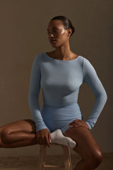 Paddington Long Sleeve - Sky Lightweight Rib