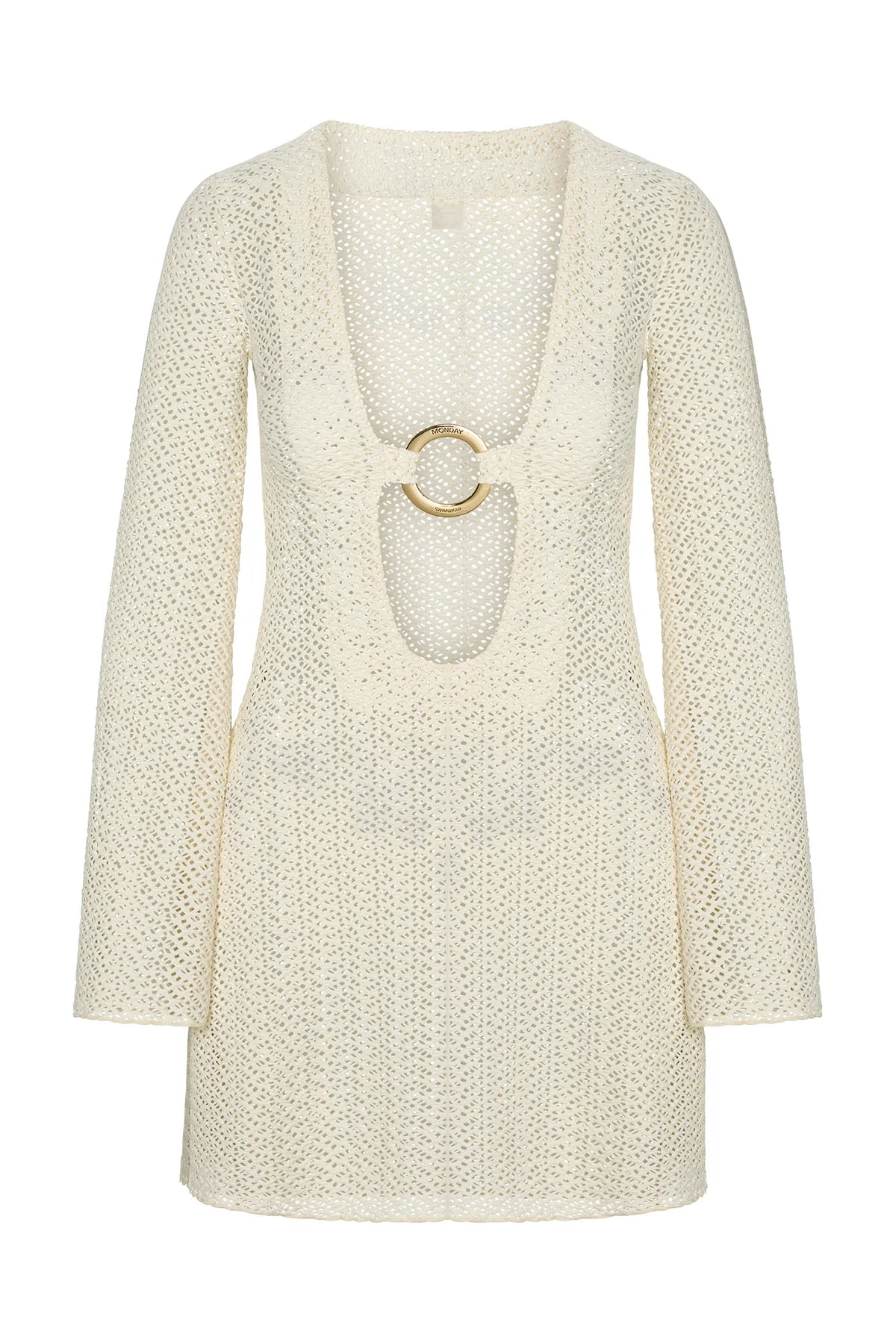 Montego Mini Dress - Ivory Crochet