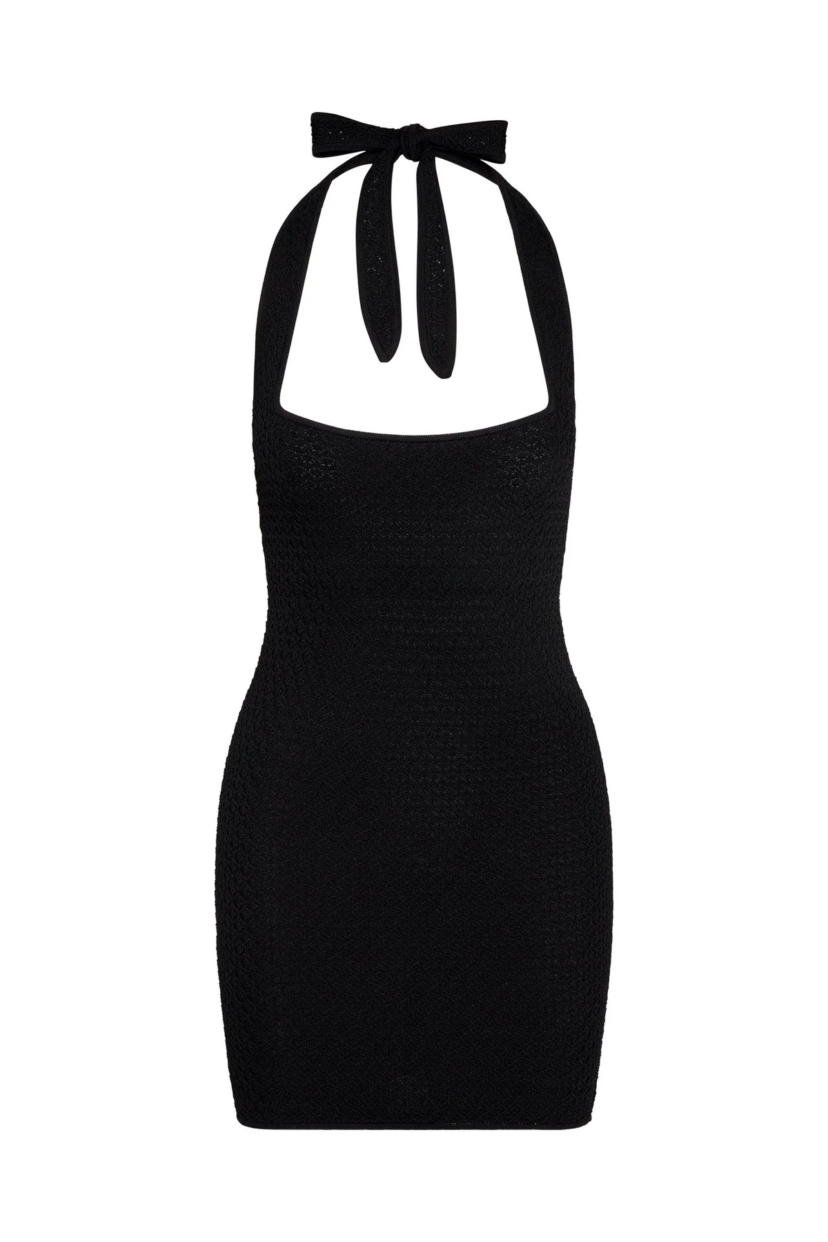 Waikiki Mini Dress - Black Lace Crochet