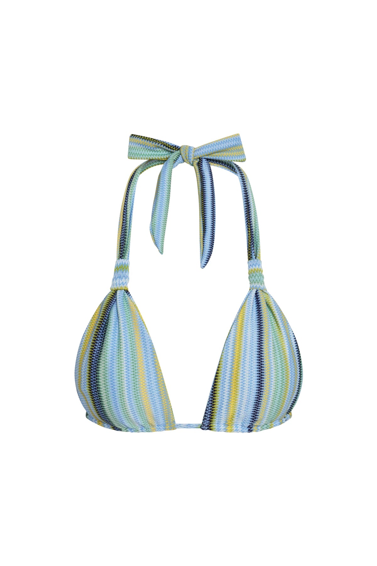Tulum Top - Sardinia Stripe Azure