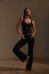 Melrose Flared Legging - Black