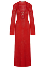 Montego Dress - Chili Pepper Lace Crochet