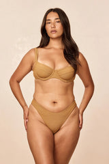 Seychelles Bottom - Antique Gold Lurex Rib