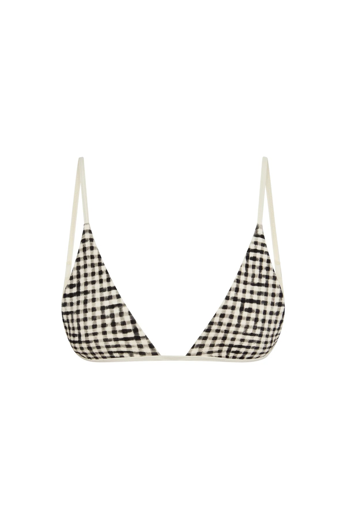 Barbados Top - Black Gingham